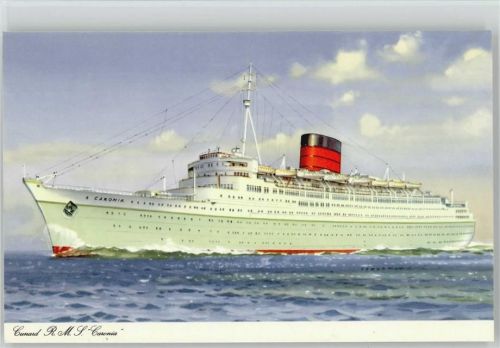 1935 Caronia - Cunard Line - AK