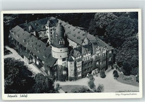 Detmold Schloß Luftaufnahme