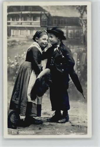 Die Jugend - Ein Geheimnis Kinderpoesie schöne Foto AK