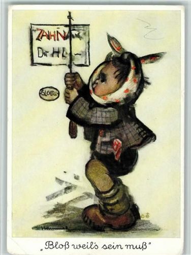 Nr. 5552 sign B. Hummel - beim Zahnarzt