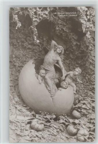 1918 Neues Leben Lebende Skulpturen sign Mestroianni Foto AK Verlag A Noyer Paris Nr. 274