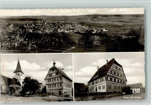 Merklingen Altes Schulhaus Marktplatz Gesamtansicht