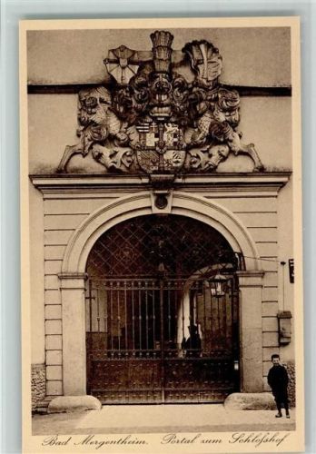 Bad Mergentheim Portal zum Schloßhof Wappen