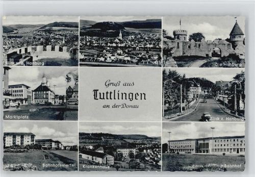 Tuttlingen Honburg Bahnhof Krankenhaus Bahnhofsviertel Marktplatz