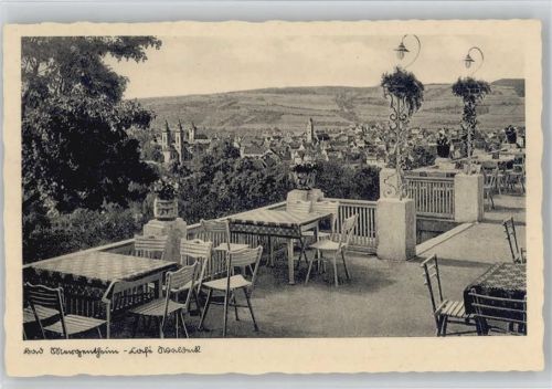Bad Mergentheim Cafe Waldeck Außenterrasse