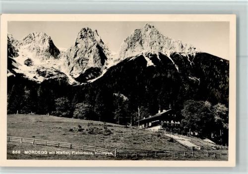 Werfen Alpengasthof Pension Mordegg Hüttenstempel Bahnpoststempel Zug 512