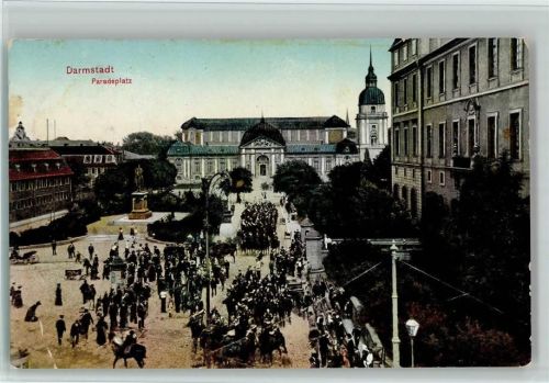 Darmstadt Paradeplatz Litfaßsäule