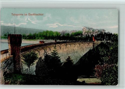 Remscheid 1910 Talsperre im Eschbachtal