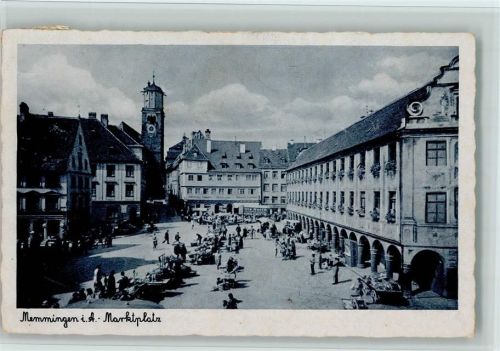 Memmingen Marktplatz Marktszene