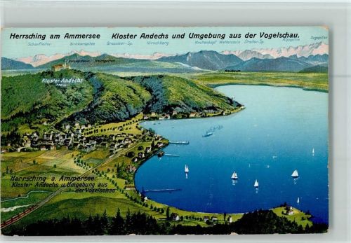 Herrsching Ammersee Kloster Andechs Vogelperspektive