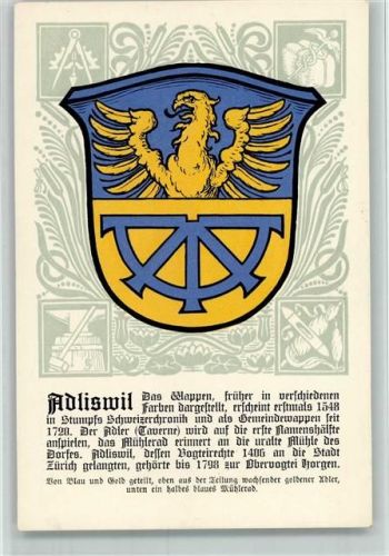 Zürcher Gemeindewappen Serie XVII Nr. 81 AK