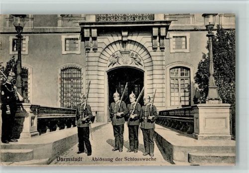 Darmstadt 1909 Ablösung der Schlosswache