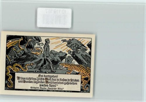 Eschershausen Notgeld 10 Pf. W. Raabe