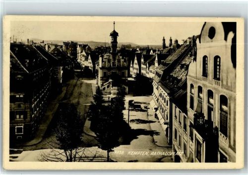 Kempten Rathausplatz Vogelperspektive