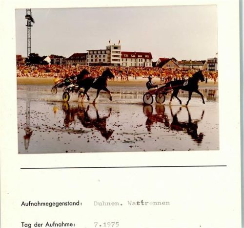Duhnen Foto montiert auf Karton