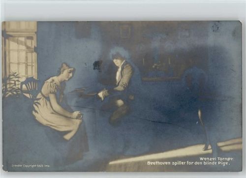 1910 - 1920 am Klavier spielt für die blinde Pige