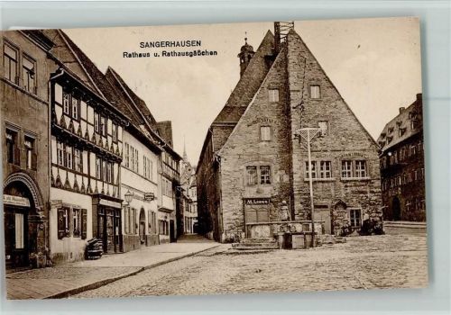 Sangerhausen Rathaus und Rathausgäßchen