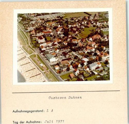 27472 W2190 Duhnen FOTO KEINE AK Foto montiert auf Karton