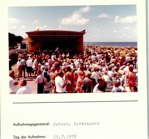 Duhnen Foto montiert auf Karton