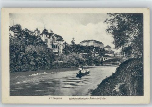Tübingen Hohentübingen Alleenbrücke Werbung Ottolanders
