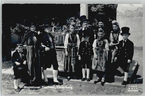 1960 Montafoner Foto AK Vorarlberg