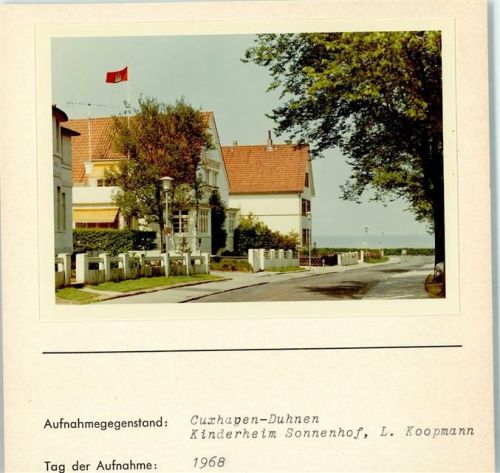 Duhnen Foto montiert auf Karton