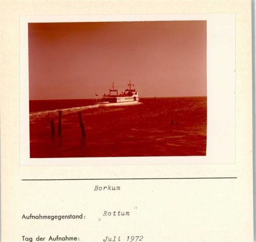Borkum Rottum Foto montiert auf Karton