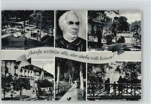 Bad Wörishofen Wassertretplatz Kurpromenade Birkenweg Kurhaus Kurpark Sebastian Kneipp