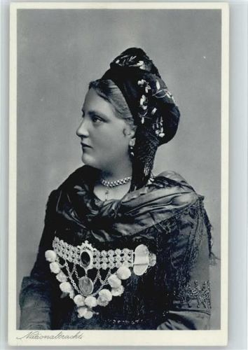Nationaltracht Wyk auf Föhr - schöne junge Frau - Nr. 318 Verlag Beck