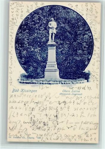 Bad Kissingen 1899 Obere Saline Bismarck-Denkmal