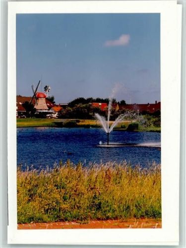 Norderney Kurpark Mühle Wasserfontäne