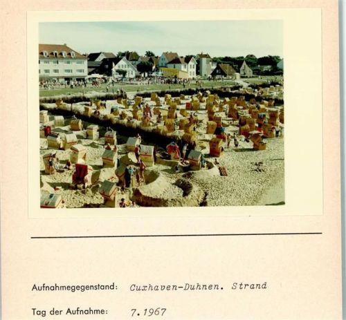 Duhnen Foto montiert auf Karton