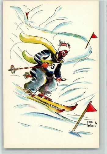 Serie von sign Fred Miller Nr. 4 - Ablauf - Comic AK