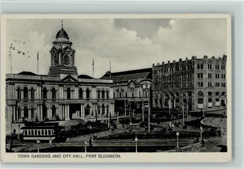 Port Elizabeth Town gardens and City Hall