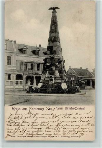 Norderney 1904 Kaiser Wilhelm-Denkmal