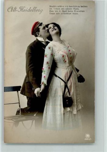 1910 Serie 2564-1 handcoloriert, Alt Heidelberg, Studentenliebe AK