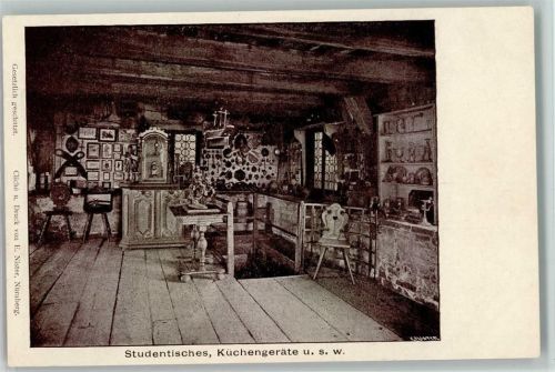 Nürnberg Studentisches, Küchengeräte 1900 AK gute Erhaltung