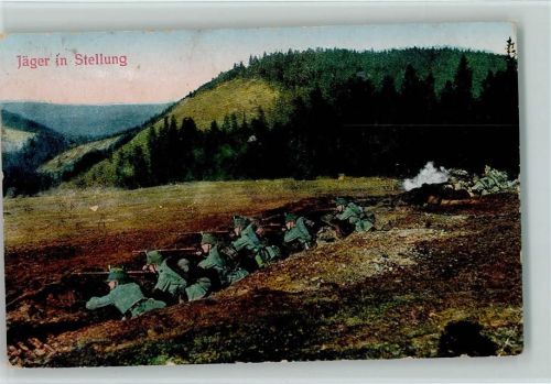 1916 Jäger in Stellung AK