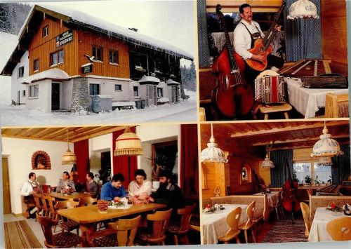 Filzmoos 1992 Gasthaus Jodlerwirt - Innenansichten , Musiker mit Zither
