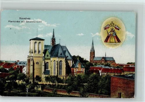 Kevelaer Pfarrkirche mit Gesamtansicht Gnadenbild