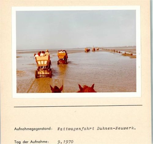 Duhnen Foto montiert auf Karton