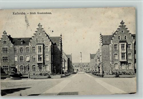Karlsruhe 1908 Städt. Krankenhaus