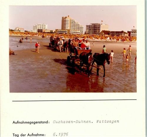 Duhnen Foto montiert auf Karton