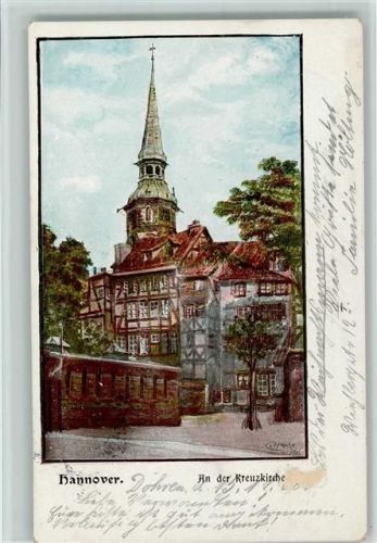 Hannover An der Kreuzkirche sign.
