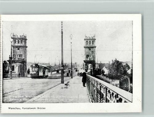 Warschau Poniatowski Brücke Straßenbahn