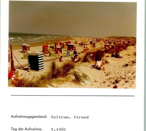 Baltrum Strand Foto montiert auf Karton