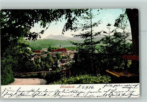 Miesbach 1906 Teilansicht