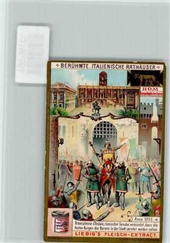 Berühmte Italienische Rathäuser, Wappen, Sammelbild Liebig