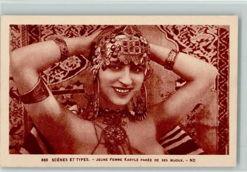 1919 Nr. 866 Scenes et Types - Jeune Femme Kabyle Paree de ses Bijoux