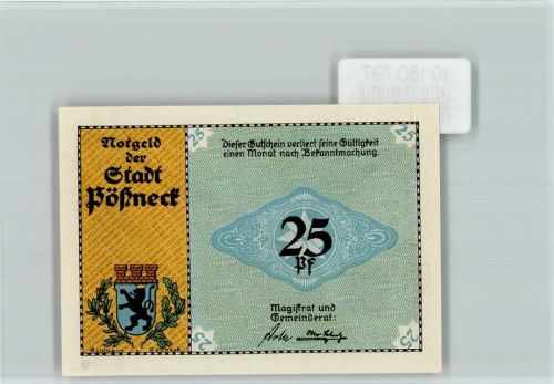 Pößneck Notgeld Alte Gerberhäuser Leder